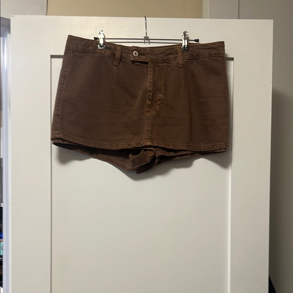 Brown Casual Shorts